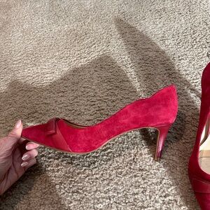 Alex Marie Suede red heels size 9.5 New w/o box